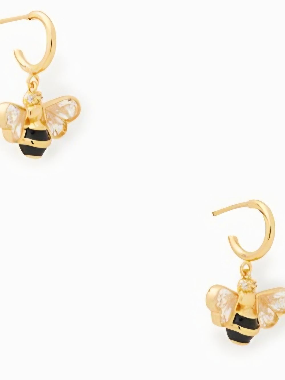 🆕️ Kate Spade Retired All A Buzz Stone Bee Huggie Earrings